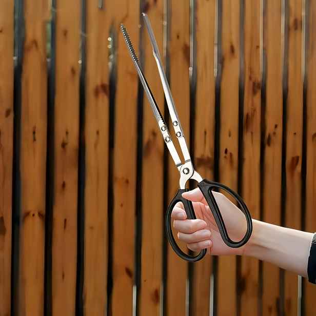 TEMU 17palcové nerezové venkovní kleště, kleště na dřevěné uhlí, kleště na oheň, BBQ nářadí, lze použít k držení dřevěného uhlí, dřeva, předmětů,