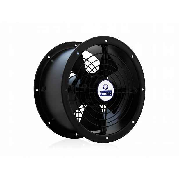 Ventilátor 2100 m³/h, ventilační, 80 °C, Voděodolný, sací tlakový, 250 mm