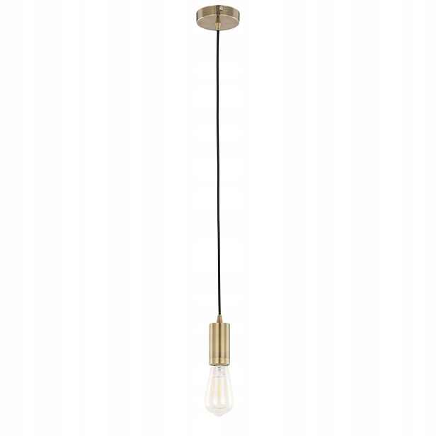Závěsná lampa Italux Moderna zlatá E27 60W s nastavitelnou výškou IP20