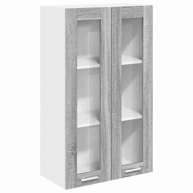 vidaXL Závěsná skříňka Šedá Sonoma 60 x 31 x 100 cm Kompozitní dřevo