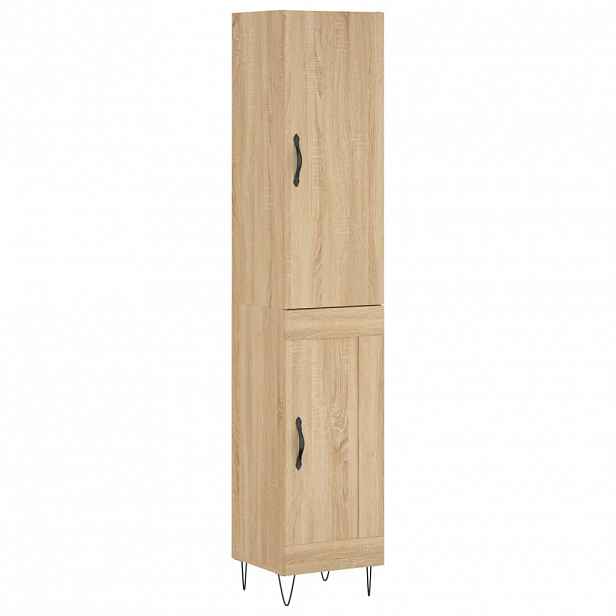 vidaXL Skříň highboard dub sonoma 34,5 x 34 x 180 cm kompozitní dřevo