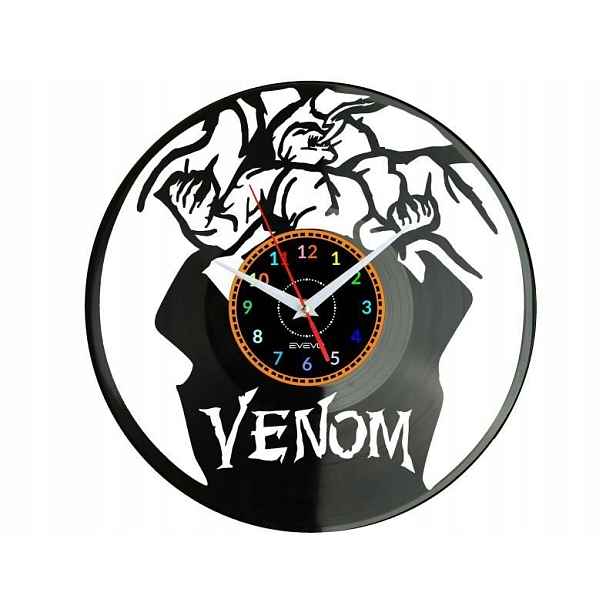 Venom Dárek Originální dekorace do domu Hodiny z vinylové desky