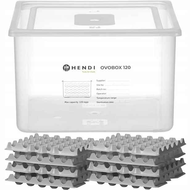 Zásobník na vejce 8 tácků na 120 vajec Ovobox 18 l 355 x 325 x 200 mm