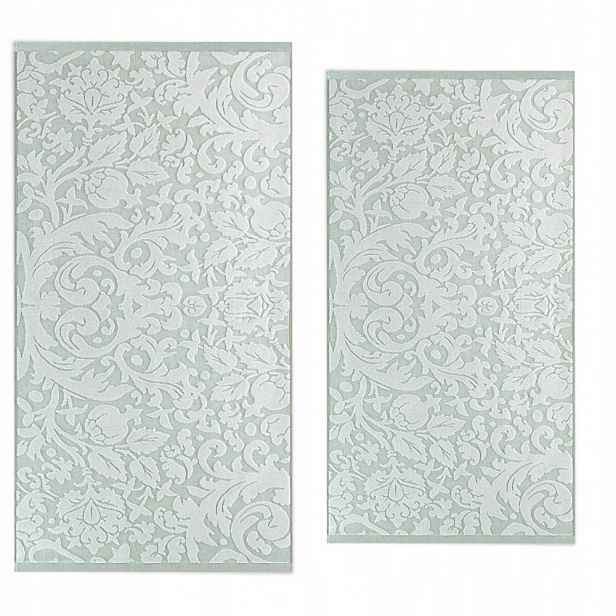 Zwoltex Barok sada ručníků 2ks olivová 50x100 70x140