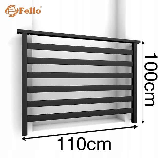 Fusion Francouzský balkon 110 cm Balustrada Ral