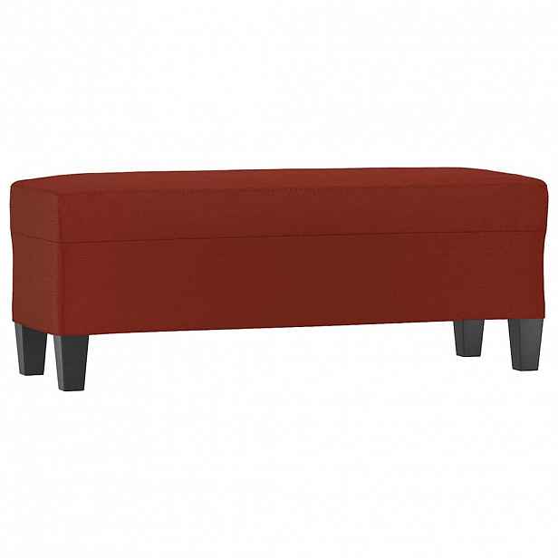 vidaXL Lavice vínová 100x35x41 cm umělá kůže