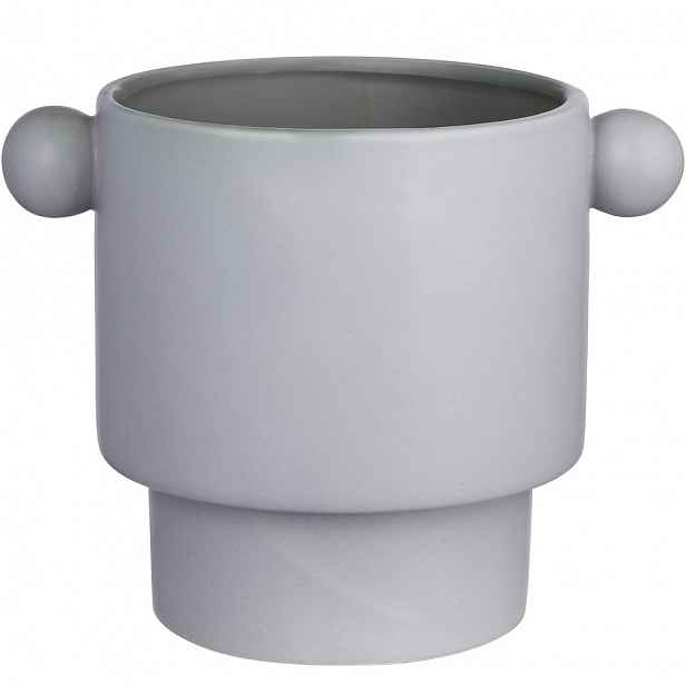 Butlers HANDLE Květináč 18 cm - šedá