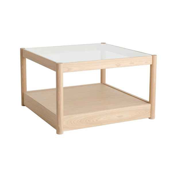 Konferenční stolek se skleněnou deskou v přírodní barvě 75x75 cm Class – Ellos Home