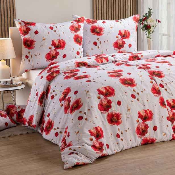 Ložní povlečení z mikrovlákna POPPIES 2x jednolůžko