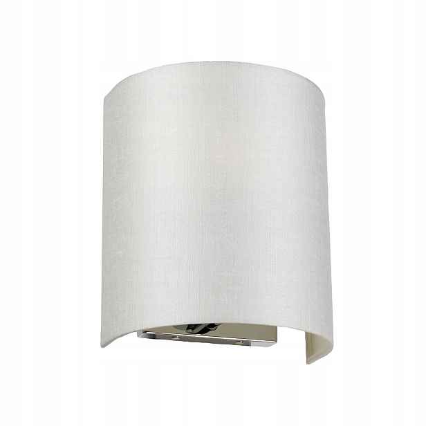 Nástěnné svítidlo chrom krémové stínidlo 19 cm do obývacího pokoje Designer's Lightbox