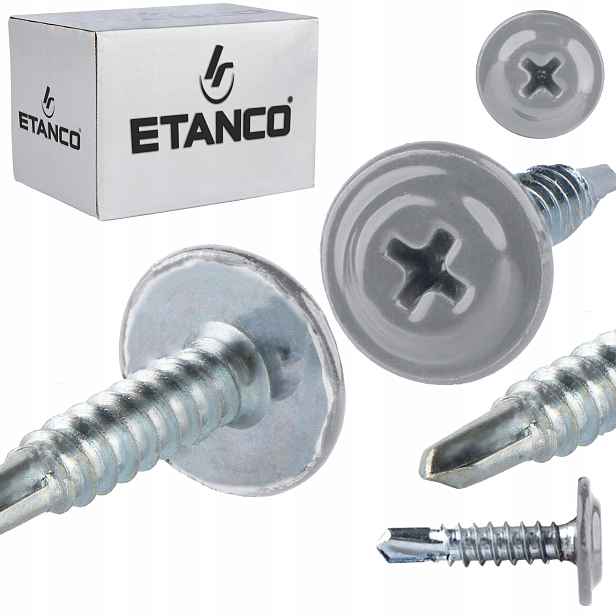 Samovrtné podložky 4,2 x 19 mm Ral 9006 250 ks Etanco Gm-b