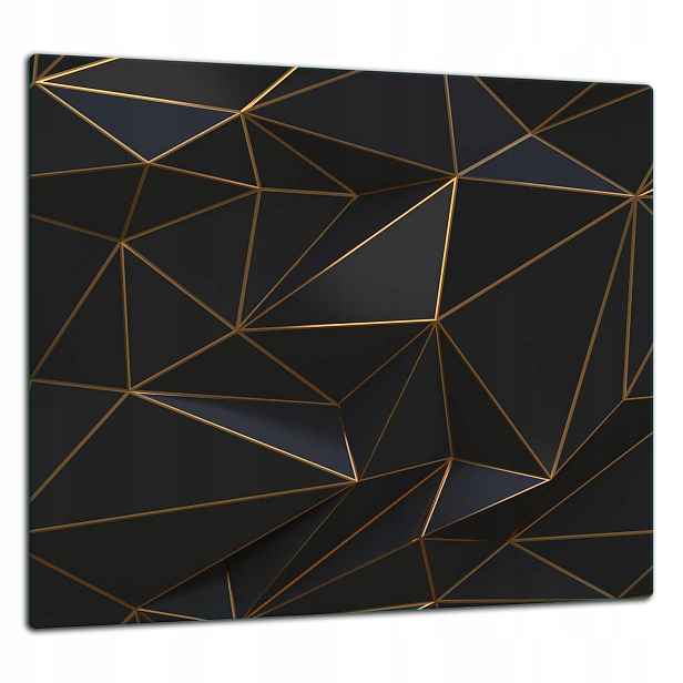 Skleněná Ochranná Deska Panel Lepidlo 65x60 Černá