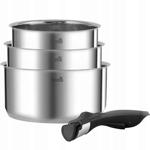 Berretti sada 3 hrnců s odnímatelnou rukojetí Comodo BR-8778