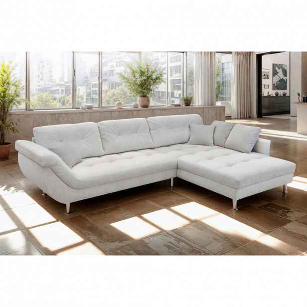 Livetastic ROHOVÁ SEDAČKA, plast, textil, kompozitní dřevo, krémová