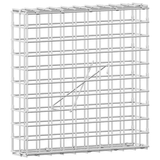 vidaXL Gabion s drátem 5 mm a síťkou 5x5 cm 50x10x50 cm