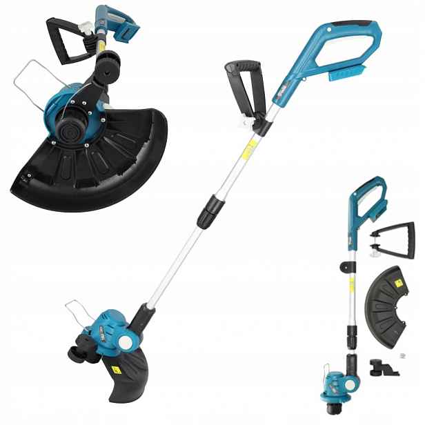 Aku vyžínač 18V, šířka sečení 300 mm Dedra Sas+ DED6991