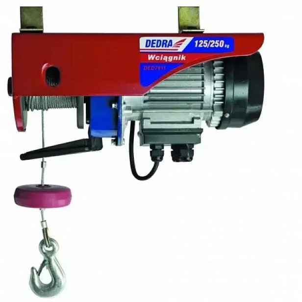 Elektrický naviják DED7914 250/500 kg 1000 W lanový