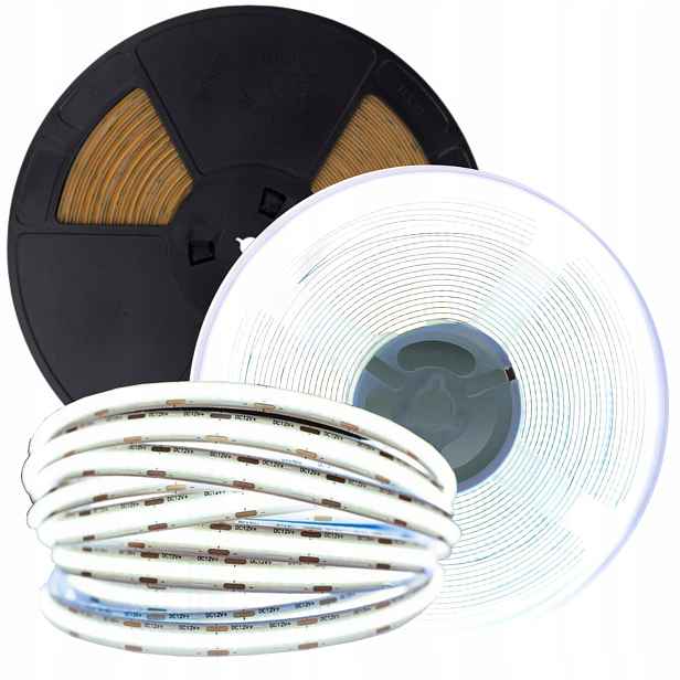 Led pásek Cob Venkovní páska 12V 480 9W/m Bílá Studená 6000K 1125lm 20m