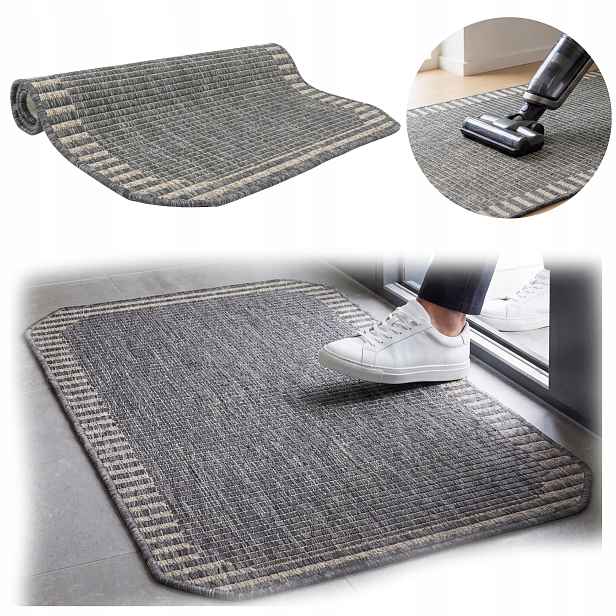 Protiskluzová vstupní rohožka pod dveře 68 x 114 cm pro boty Velká podložka