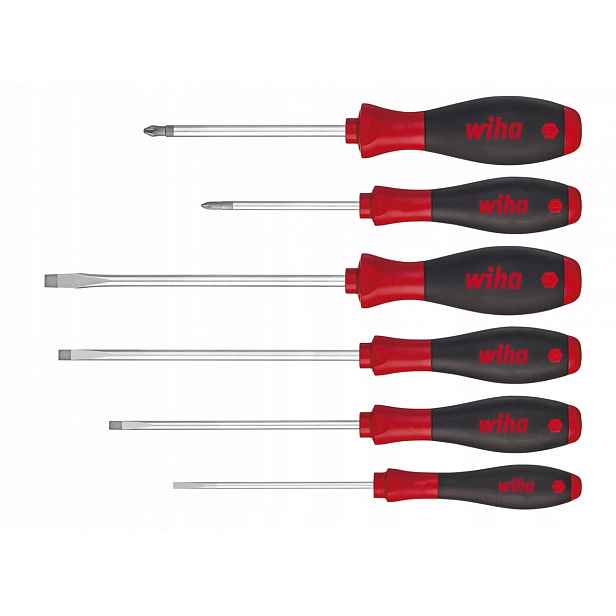 Sada šroubováků SoftFinish ploché, křížové Ph 6 kusů Wiha