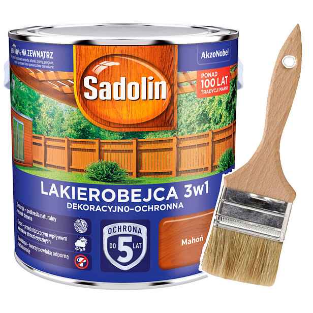 Sadolin Lakovací malta na dřevo 3v1 2,5L Mahagon