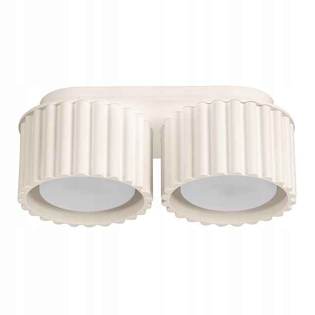 Sollux Stropní Svítidlo stropní béžový oválný 21 cm 2xGX53 Aura