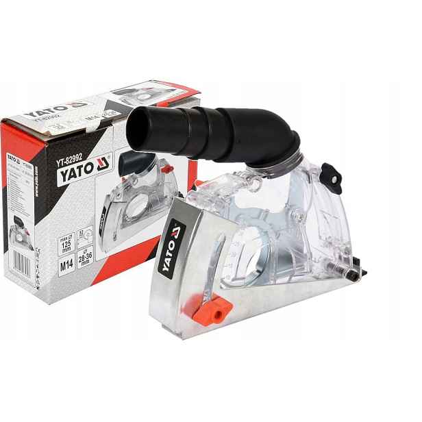 Protiprachová Krytka Pro Řezání 125 MM Yato M14, Odsávání Prachu, Bruska