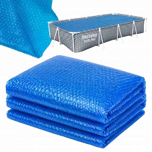 220µm krycí plachta solární vyhřívací podložka do bazénu Bestway Steel Pro 366x201 cm