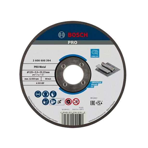 Bosch - Řezný kotouč na kov 125x22,23 mm 2608600394