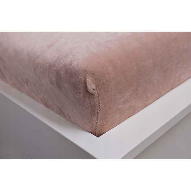 Prostěradlo z mikrovlákna 180x200 coffee s gumičkou