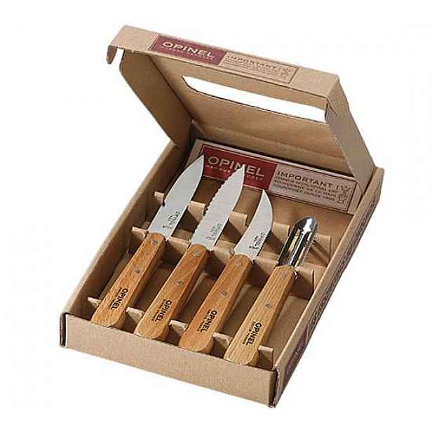 Sada nožů Opinel Les Essentiels natural, 4 ks