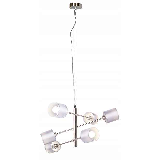 Saténové závěsné svítidlo 6X40W E14 Sax Candellux
