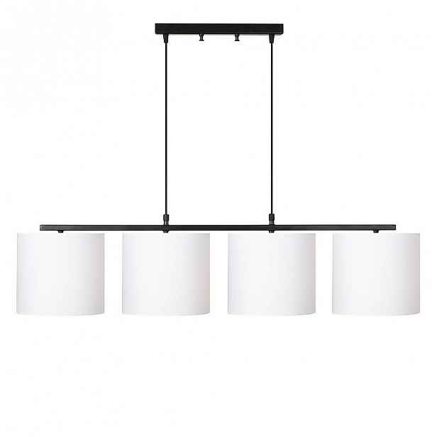 Černé kovové závěsné svítidlo s bílými stínidly Opviq lights Jacob