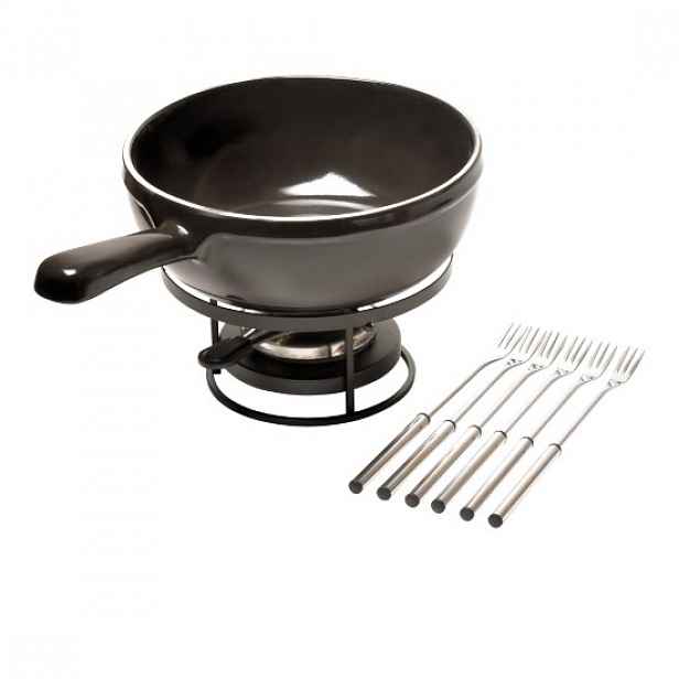 Fondue sada, 24 cm / 2,4 l, Charcoal - Emile Henry