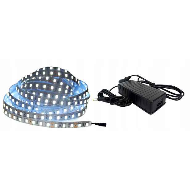 Hotová sada Led pásek 2835 120LED/m bílá přírodní osvětlení nábytku 5 m