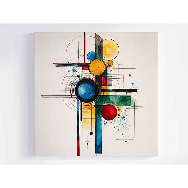 Obraz Na Plátně Canvas Grafika Abstrakce Geometrie Kompozice 50x50