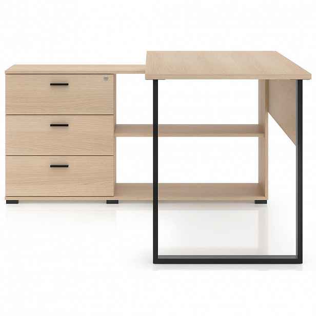 Selsey ROHOVÝ psací stůl Odelis, dub, 167 cm