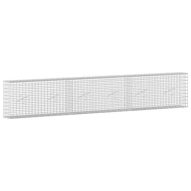 vidaXL Gabion s drátem 5 mm a síťkou 5x5 cm 300x20x50 cm