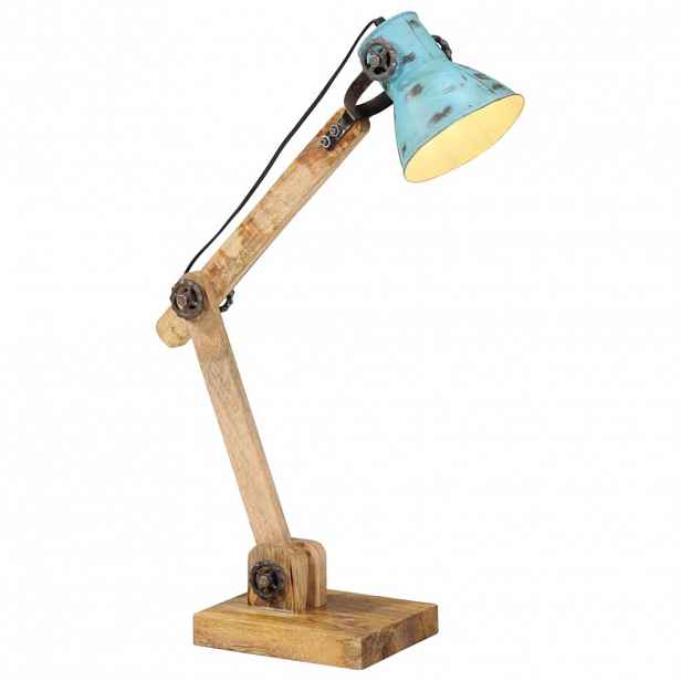 vidaXL Stolní lampa 25 W modrá patina 23 x 18 x 96 cm E27