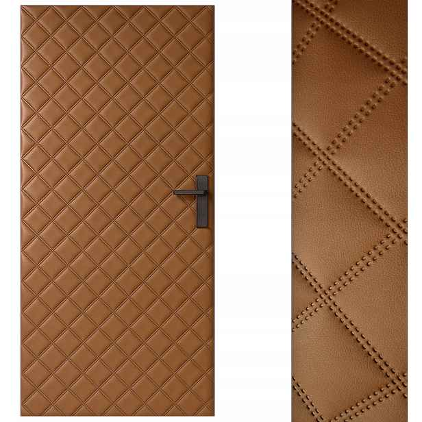 Hnědá 115x215 Dveřní Čalounění Těsnění Obal na dveře křídlo