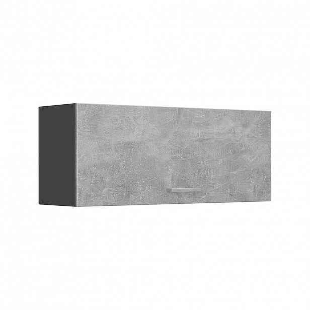Vicco VĚŠÁK NA STĚNU R-Line, Beton/Antracit, 100 cm Plochý