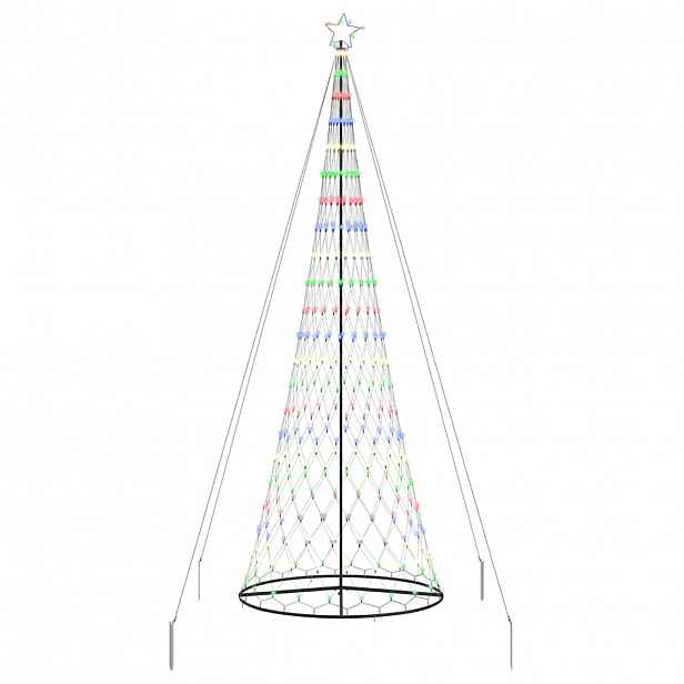 vidaXL LED vánoční strom Vícebarevný 399 cm kov