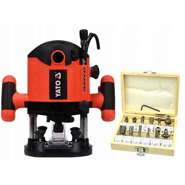 Yato Horní Frézka 2100W YT-82380 Sada 12 Frézek