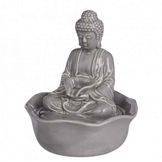 Butlers BALANCE Stolní fontána Buddha - šedá