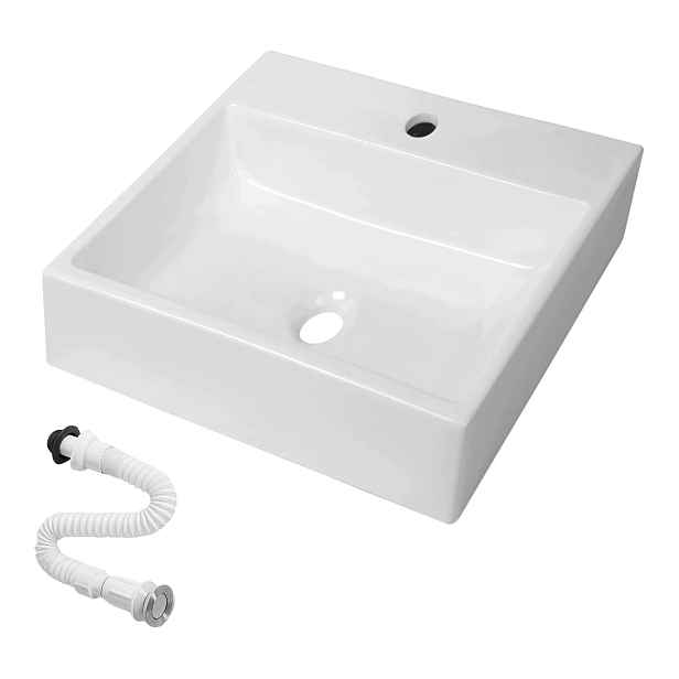 Keramické umyvadlo na desku do koupelny a kuchyně 32x29x11 cm 1 Otvor