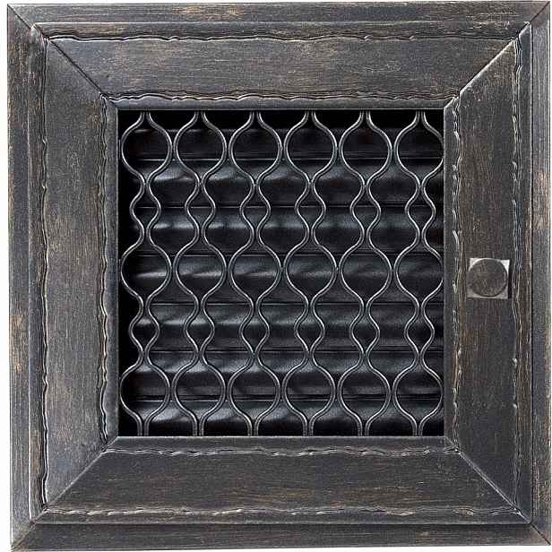 Ventilační mřížka do krbu Retro 22 grafitová