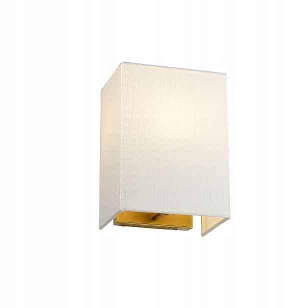 Nástěnné svítidlo mosazné krémové stínidlo 17 cm do obývacího pokoje Designer's Lightbox