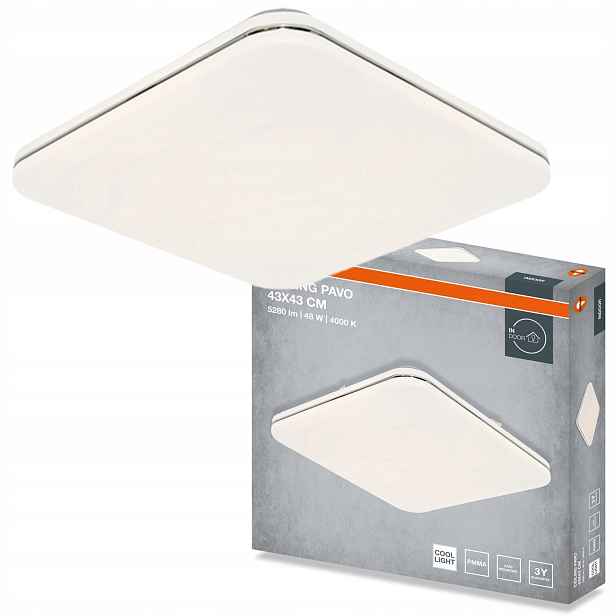 Stropní Svítidlo Led Stropní Svítidlo Nástěnné svítidlo Panel 48W 3360lm 4000K Osram