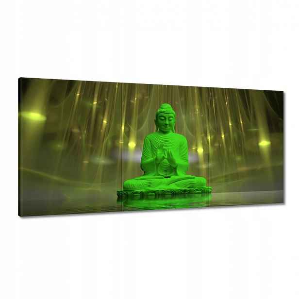 Obrazy 180x90 Zelený Buddha Buddhismus