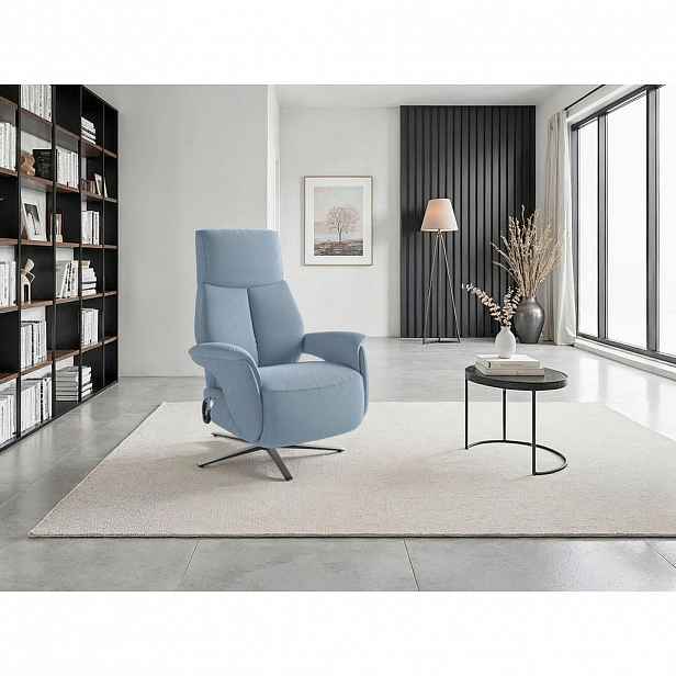 Sit & More RELAXAČNÍ KŘESLO, textil, světle modrá